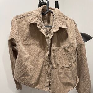 Forever 21 Corduroy Crop Shirt